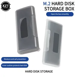 Gabinete à prova d'água M2 2280 SSD Caixa plástica Caixa de armazenamento antiestático Proteção do suporte de memória para 2 x M.2 NVME 2280 Solid State Drive