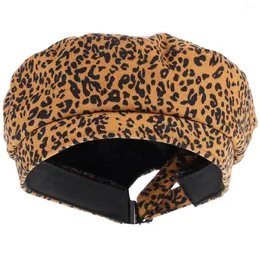 Berets French Style Beanie Hat Hats Women Painter Spring имеет кепки и осенний леопард