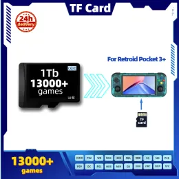 Kartlar TF Retroid cep 3 artı flip bellek ps2 ps1 ngc 3ds kutusu klasik retro oyunları taşınabilir el tipi 1T 512g Odin 2