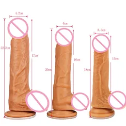 Süper Büyük Gerçekçi Dildos Strapon Kalın Dev Dildo Anal Butt Emme Bardağı Büyük Yumuşak Penis Seks Oyuncak Kadınlar İçin 240412