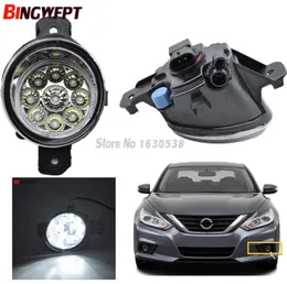 2x Angel Gözler Araba Stil 55W LED Halojen Sis Işıkları DRL Nissan Qashqai Altima Micra Sunny için Refit Versa Xtrail Dulias2722999