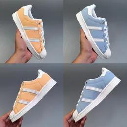 Designer casual skor män kvinnor inomhus sneakers mjölk whitelace super start blå gul 36-40