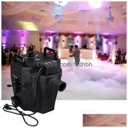 Fog Machine Bubble Machine a bassa cabina di fumo che balla nelle nuvole nimbus da 3500 W Ice secco per il palcoscenico del matrimonio festa DJ drop del dhi0q