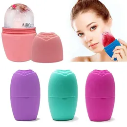 1 st Skin Care Beauty Products Lifting Contouring Tool Silicone Ice Cube Trays Globe Ices Balls Face Massager Facial Roller Redure Acne 0418