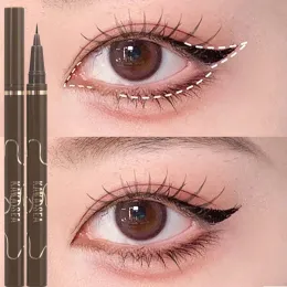 Delineador foste ultrafino delineador líquido caneta de caneta à prova d'água lisa e lisa marrom preto liner linear de olho de olho inferior cosméticos de maquiagem