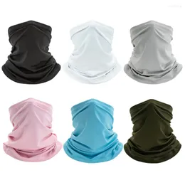 Bandanas Solid Color Cycling Face Tube Tuba da cabeça Protetor solar Armazeira ao ar livre Bandana de bandana