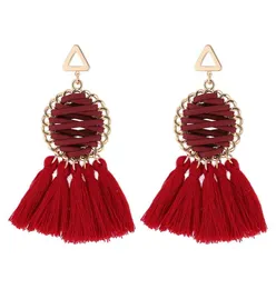 Vintage Bohemian Tassel Earrings Gold Handmade Line type Fringed Earrings 2018 Bohemian Jewelry Earrings for Women Gifts2153375