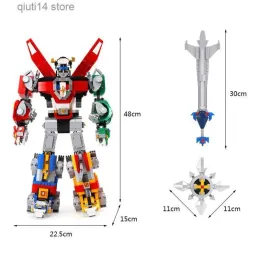 Blocks Blocks 5 in1 Deformable Model Voltron Defender Of The Universe Compatible 21311 16057 Building Blocks Brick Toy Christmas Birthday