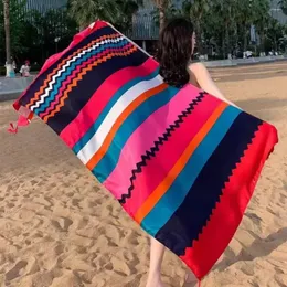 90x180cm 해변 해변 선 스크린 Scarve 보헤미안 꽃 목욕 커버 업 비키니 대형 숄 랩 긴 머리띠 통기 수영복