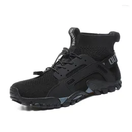 Casual Shoes High-Top Barefoot Upstream Water Men Women Outdoor Climbing Footwear High Elastic Breathable Hiking Unisex Sneakers