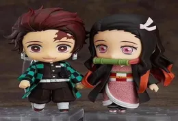 10 cm q ver Kimetsu Hayır Yaiba Kamado Nezuko Tanjirou PVC Eylem Şekil 2 Yüz 1194 Nezuko Anime Figürin Oyuncakları T200704309I4274679