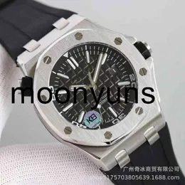 Piquet Audemar Luxury Watch for Men Mechanical Watches S Automatic ZF Factory 15400 Silicone Steel Band Business Swiss Brand Sport Wristatches High Quality