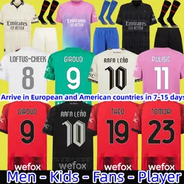 reijnders 23 24 Koche Soccer Jerseys Giroud de Ketelaere Rafa Leao AC Football Shirt Usiforms 2023 2024 Pulisic Loftus-kee
