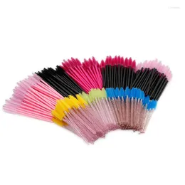 False Eyelashes 250PCS/lot Disposable Eyebrow Eyelash Brushes Comb Spoolies Lash Wands Makeup Mascara For Extensions