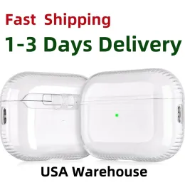 För AirPods Pro 2 Earphones Cases Wireless Bluetooth Bluetooth hörlurar Accessoarer AirPods 2 3 Gen Protective Cover White USA i lager