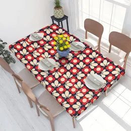 Tischtuchblüste Kirschklassische Tischdecke Rechteckige wasserdichte Orla Kiely Deckung für Esszimmer 4ft