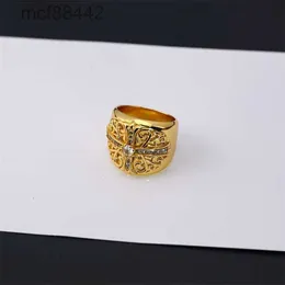 Projektant serc pierścień dla kobiet luksusowy klasyczny zespół mody unisex mankiet para chrome złota biżuteria prezent jwx8