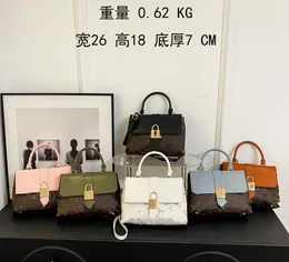 Der neue retro hochwertige tragbare kleine, quadratische Sacktasche, vielseitige, kontrastfarbene, kontrastfarbene Schulter-Messenger-Taschen