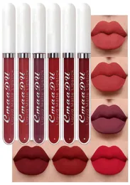 6 peça líquido foste Lipstick Set Lip Gloss CMAADU 24 HORAS DURO DURO DURAS DURAS RED RED8131014