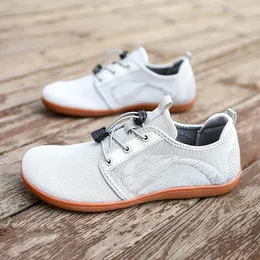 Scarpe casual unisex UNISEX MEGHTURE MESH traspiranti uomini a piedi nudi di marca larga piatti morbidi zero gocce di punta di punta di punta di grandi dimensioni di grandi dimensioni