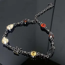 Da Fu Fu High End Trendy Instagram Star Hip Hop Diamond Black Crystal Cuban Bracelet zero para estudantes masculinos e femininos costuram ayah