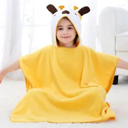 Toalha com capuz Baby Unisex Bath Beach Bath Poncho Moble Cotorn Animal Kids Robe por 2-6 anos 27,56 x 55,12 polegadas