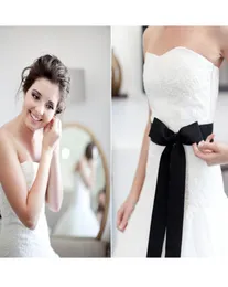 9色シンプルな安いウェディングベルトサッシーCinturon Novia Long Bridal Beld with Bride8341159のエレガントな結婚式のアクセサリー