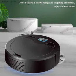 منظفات Robot Vacuum 3 في 1 Smart Completing Robot Compleer Complete و Cashing UV Wireless Sweep و MOP Cleaner Gift Y240418