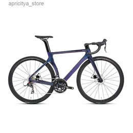 Cyklar 2024 Nyaste Twitter Road Bike T8 Carbon Fiber Frame Light Road Bicyc New Design Cycling For Men Sport Bike L48