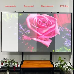 180 Inch Max ALR Black Diamond Projector Screen Ambient Light Rejecting Fixed Frame 1CM Ultra Narrow Bezel CLR 8K 3D Projection