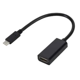 Typ C till HDMI-kompatibel I Konverteringskabel 4K HD USB C till HDMI-kompatibel kvinnlig kabel USB 3.1 Konverteringskabel