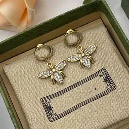 Orecchini designer di gioielli in oro di lusso in oro argento femminile stallone orecchini in acciaio in acciaio Orecchini Jewlery Valentine Day Engagement