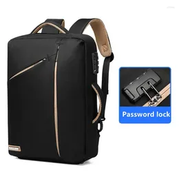 Backpack Business Trip Office Saco de computador Viagem Anti -roubo Senha Bolsa de laptop Bolsa de tablet Packback de armazenamento de grande capacidade