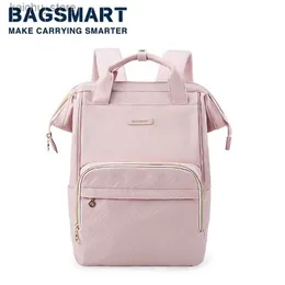 Другие компьютерные аксессуары Bagsmart 50L Bultive ratkpack для женщин 15,6 дюйма Back Pack Водонепроницаемые туристические деловые сумки рюкзаки y240418