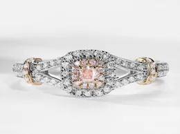 Victoria Wieck choucong Brand New Luxury Jewelry 925 Sterling Silver Pink Sapphire CZ Diamond Party Gold Filled Wedding Ring for W9924522