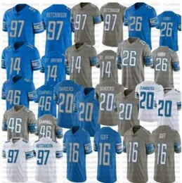 Amon-Ra St. Brown Jahmyr Gibbs Jersey Sam LaPorta Barry Sanders Jared Goff Jameson Williams Malcolm Rodriguez Brian Branch Jack Campbell David Montgomery