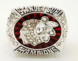 Uomini più nuovi di moda 2013 Blackhawks Ship Ag Ring Leghe Sports Collection Souvenir Christmas Friend Gift5456029