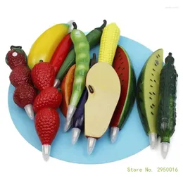 Novelty Fruit Ballpoint Pen With Fridge Magnet For Kid Boy Girl Student Game Reward Christmas Stocking Fillers