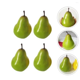 Party Decoration 4pcs Simulation Pears Model Po Props Supermarket Market Display Models Cyan