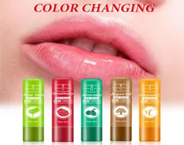 Serie di frutta Colore che cambia balsamo per labbra idratante naturale Balsamo per labbra Balsamo per le labbra di cura volume duratura a lungo termine.