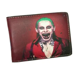 محفظة Suicide Squad The Joker Quinn and Bat Man Anime Comics Bifold Men Women Women With With Card Holder Perse Billeteras9071705