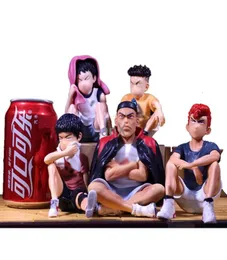 13 cm Anime Slam Dunk Sakuragi Hanamichi Pvc Figures Rukawa Kaede Akagi Takeori Mitsui Hisashi Collection Model Toys5713218229058