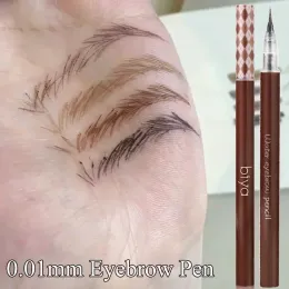 강화제 방수 액체 눈썹 연필 0.01mm 초 미세한 땀 방지 천연 eeyeliner 거짓말 누에 펜 지속 메이크업 아이 화장품