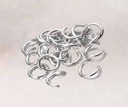 1000pcslot Gold Silber Edelstahl Open -Sprungringe 4568mm Split Ringe Anschlüsse für DIY Ewelry -Befunde machen 9699584