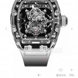 Desginer Mechanical Automatic Watch Top Quality Tourbillon Mechanical Millesmir RM001 Skull RM56-02