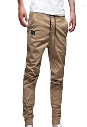 Men039s spodnie dresowe Mężczyzny Multi Pockets Trening Sfers Deep Crotts Spodery Kostka Związane w połowie talia jogging Broek Pantalons PO7726156
