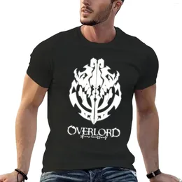 Men's Polos Overlord Anime - Emblema da guilda Ainz ooal T -shirt Tees pesos pesados ​​camisetas pesadas para homens