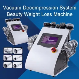 Máquina de emagrecimento 6 em 1 Ultrassônico RF Lipolaser Slimming Perda de gordura Lipo a laser Lipocavitação de vácuo de vácuo 40k Cavitação do corpo gordo Machin