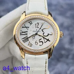 Fashion AP Forist Watch Watch Millennium Series Wame Watch 77301OR Оригинальный бриллиант 8K Rose Gold Автоматическое механическое белое набор Beimu 39 мм