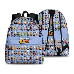 Rucksack 3D -Spiel Stumble Jungs Teenager Notebook Rucksack Reisetasche Primäre Mittelschüler Jungen Mädchen Schoolbag